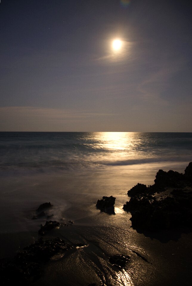 Moon sea water photo