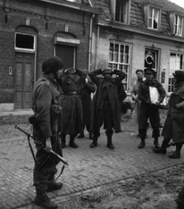 Koninklijke Prinses Irene Brigade in Nederland. Opmars langs de weg naar Tilburg, Bestanddeelnr 934-9737