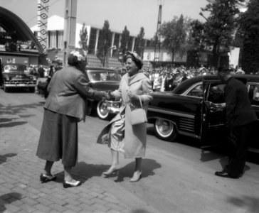 Koningin Juliana en prins Bernhard bezoeken de Expo 1958 in Brussel, Bestanddeelnr 909-6410