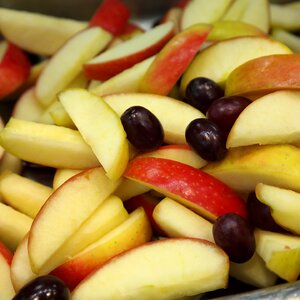 Chopped fruit sliced