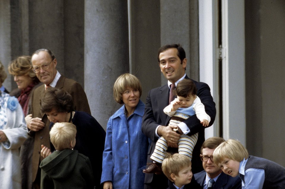 Koninginnedag 1978, defile Soestdijk Prinses Christina Jorge Guillermo en zoon, Bestanddeelnr 254-9998