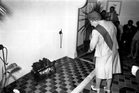Koningin Juliana brengt bezoek aan Coevorden, Bestanddeelnr 925-8627