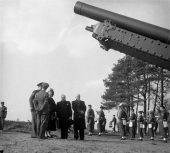 Koningin Juliana en prins Bernhard bij parade Crescendo op Leusderheide, Bestanddeelnr 904-4766