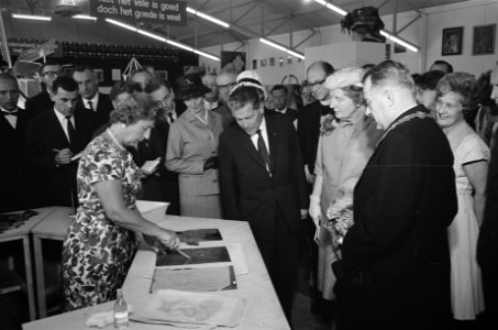 Koningin Juliana bezoekt Nu .... Breda 61 , Bestanddeelnr 912-7573
