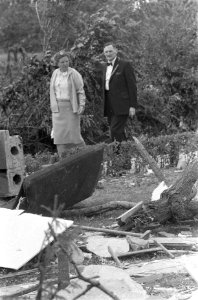Koningin Juliana in het rampgebied, Bestanddeelnr 920-4370
