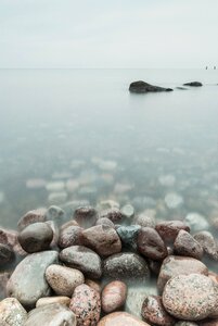 Rock sea rest photo