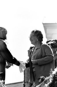 Koninginnedag, defilee op Soestdijk, 23 en 24 koningin Juliana, prins Bernhard, , Bestanddeelnr 919-0930