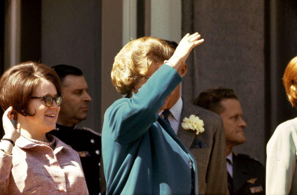 Koninginnedag, Bernhard, prins, Christina, prinses, Juliana, koningin, Utrecht, Bestanddeelnr 254-7813