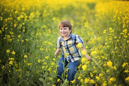 Flowers boy yellow