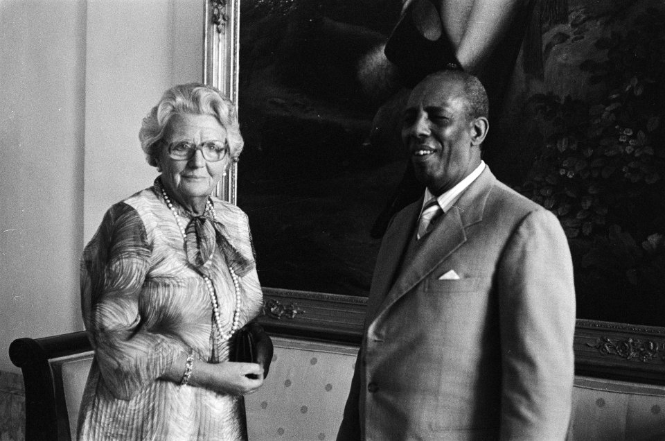 Koningin Juliana ontvangt president Siad Barre van Somalië, Bestanddeelnr 929-8881