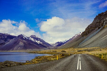 Mountains nature road