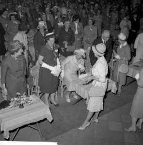 Koningin Juliana woont landdag bij van de Landelijke Unie van Vrouwelijke Vrijwi, Bestanddeelnr 911-2684