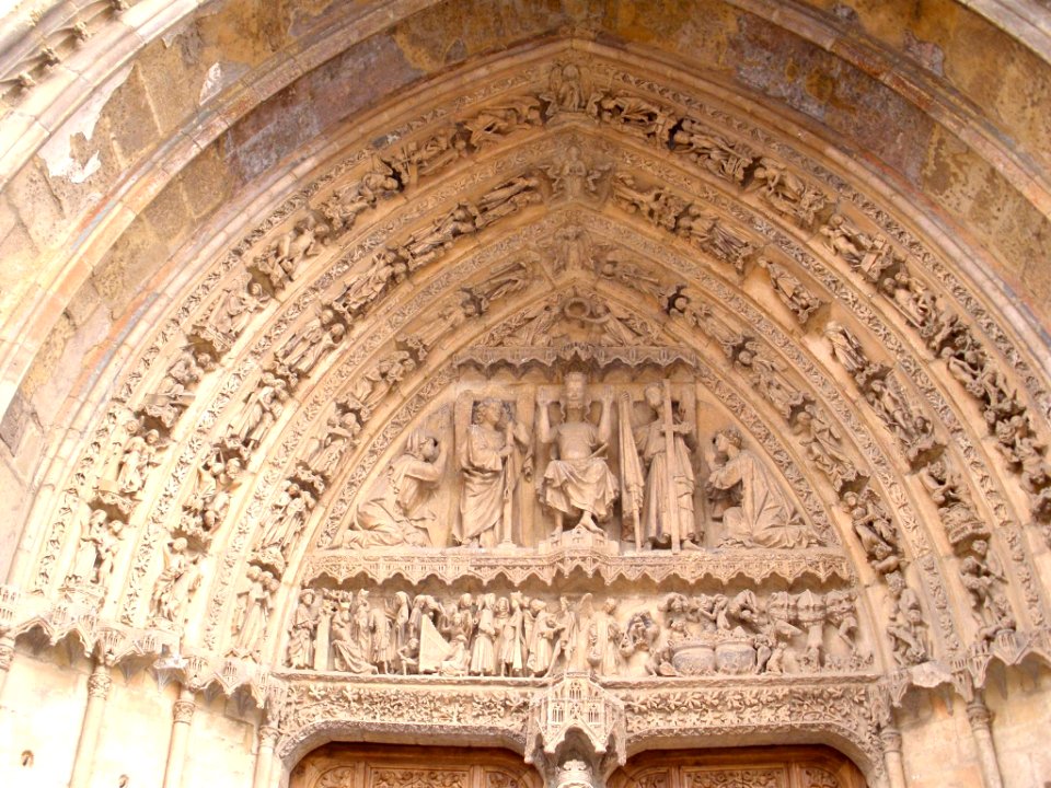León - Catedral, fachada oeste, Portada del Juicio Final 02