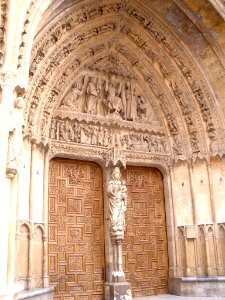 León - Catedral, fachada oeste, Portada del Juicio Final 09