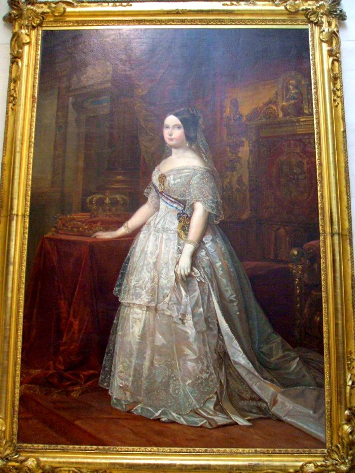 León - Museo de León, Retrato de Isabel II, obra de Federico de Madrazo
