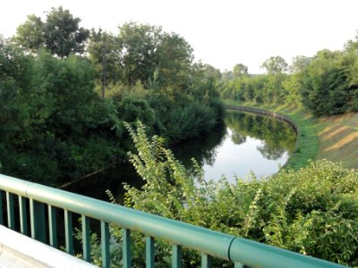 Lay-Saint-Remy (Meurthe-et-M.) Canal de la Marne au Rhin vue du pont
