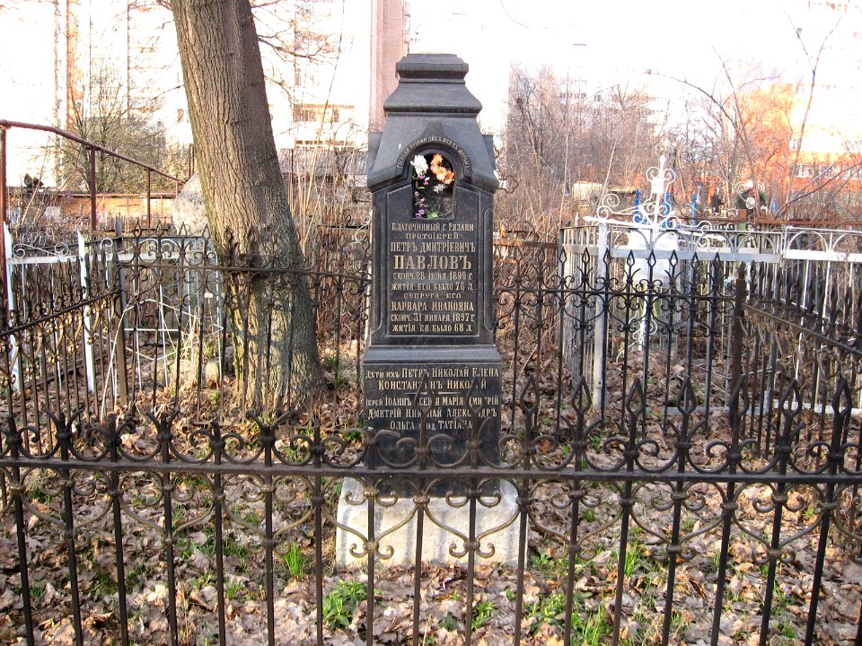 Lazar cemetery (Ryazan) Pavlov