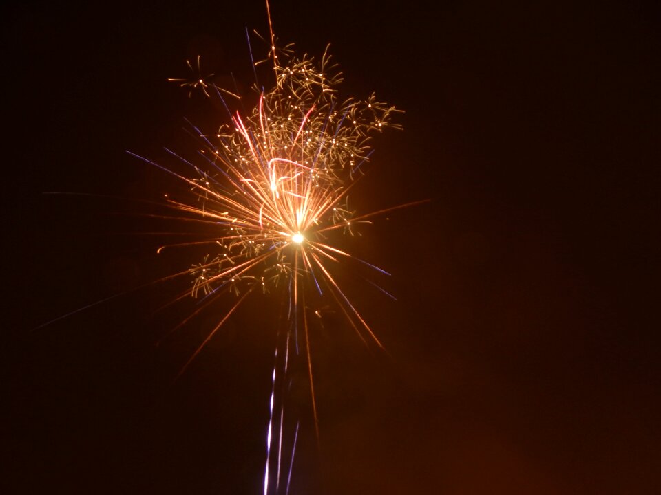 Fireworks rocket new year's eve