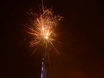 Fireworks rocket new year's eve photo
