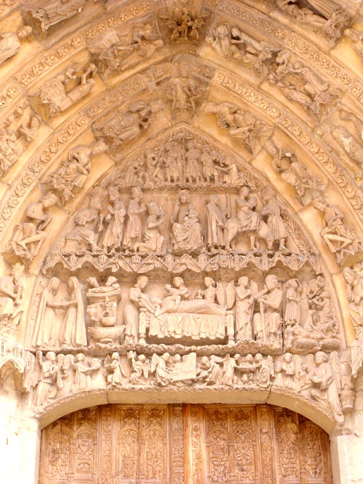 León - Catedral, fachada oeste, Portada de San Juan 5