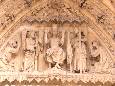 León - Catedral, fachada oeste, Portada del Juicio Final 06