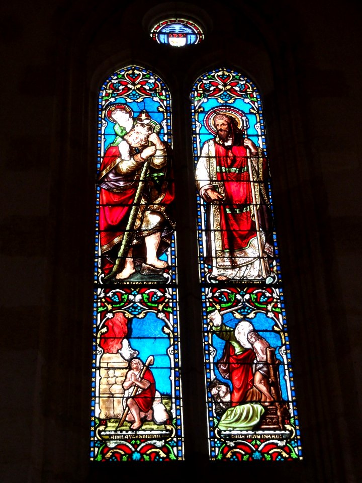 Le Barp (Gironde) église, vitrail 01