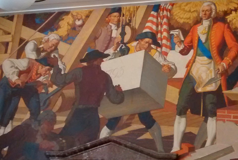 Laying the Cornerstone of Old East (cropped)