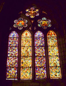 León - Catedral, vidrieras 01