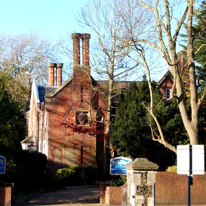 Lawnswood (former Vicarage of St Mary's Church), 245 Fratton Road, Fratton (November 2017) (NHLE Code 1104277) (1)