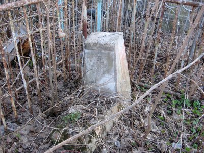 Lazar cemetery (Ryazan) Jewish Tomb 6 Vandalism