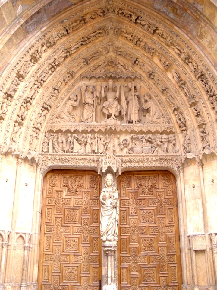 León - Catedral, fachada oeste, Portada del Juicio Final 01