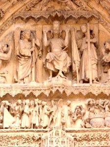León - Catedral, fachada oeste, Portada del Juicio Final 07