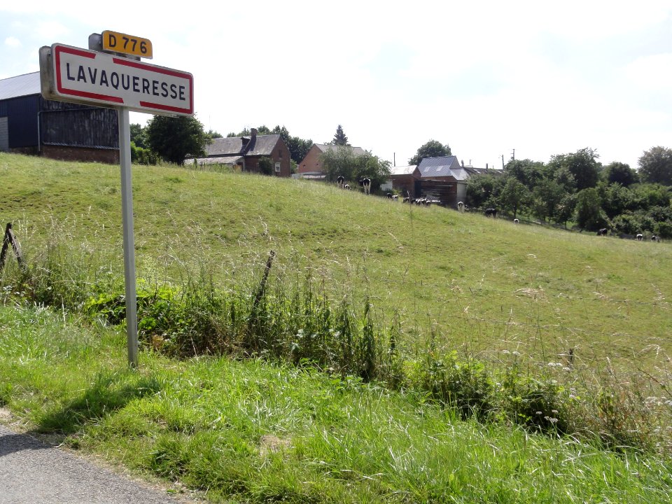 Lavaqueresse (Aisne) city limit sign