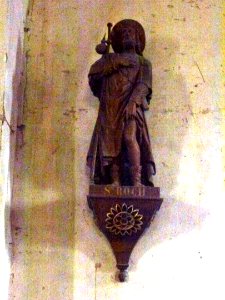Launois-sur-Vence (Ardennes) église, statue St.Roch