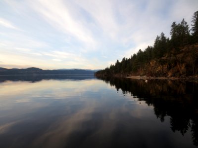 Late Winter Reflections on Lake Okanagan photo