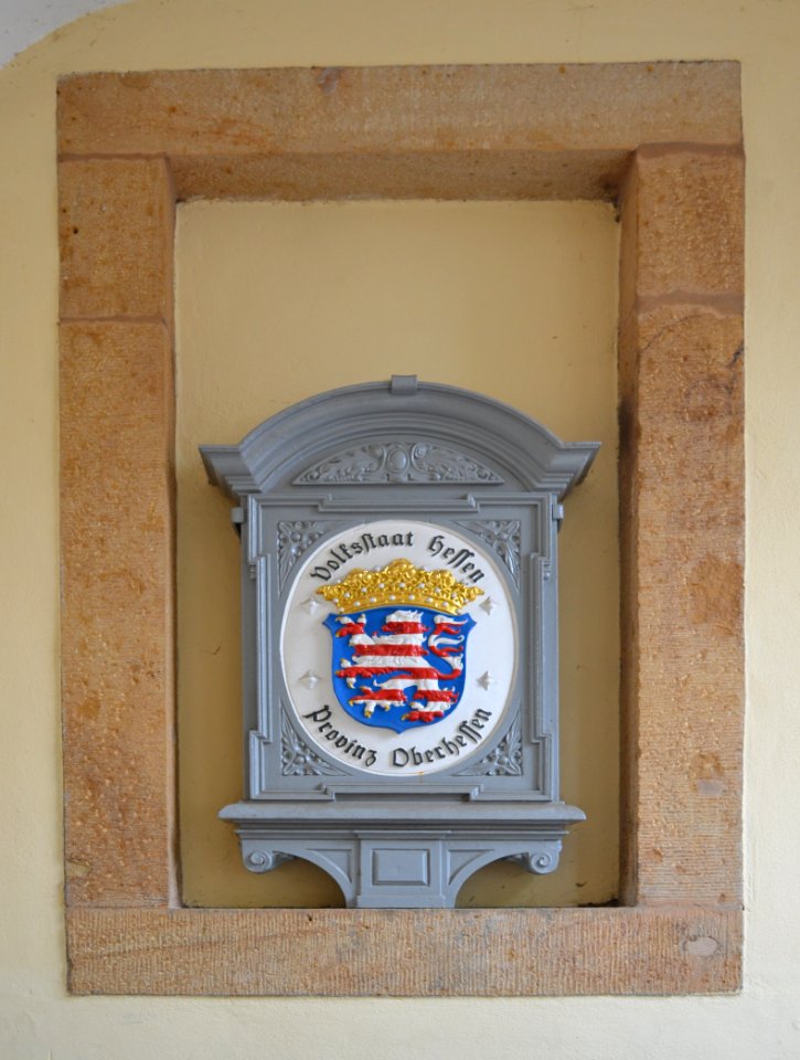 Lauterbach, Palais Hohhaus, Wappen Volksstaat Hessen