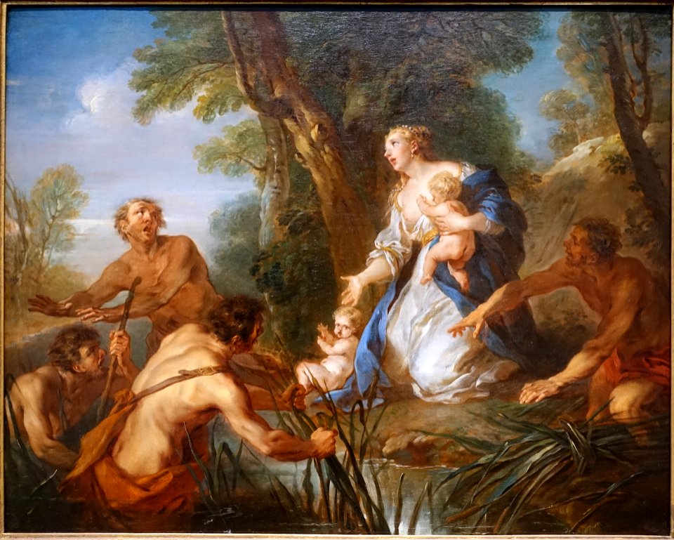 Latona and the Peasants of Lycia, by Francois Lemoyne, 1721, oil on canvas - Portland Art Museum - Portland, Oregon - DSC09064