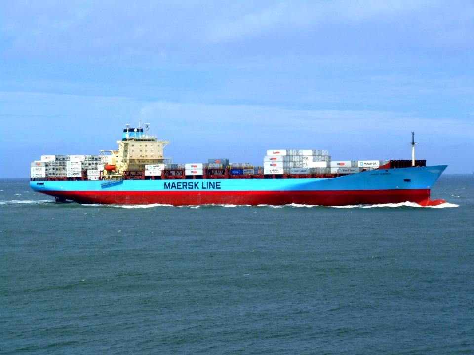 Laust Maersk p04 approaching Port of Rotterdam, Holland 14-Jul-2007