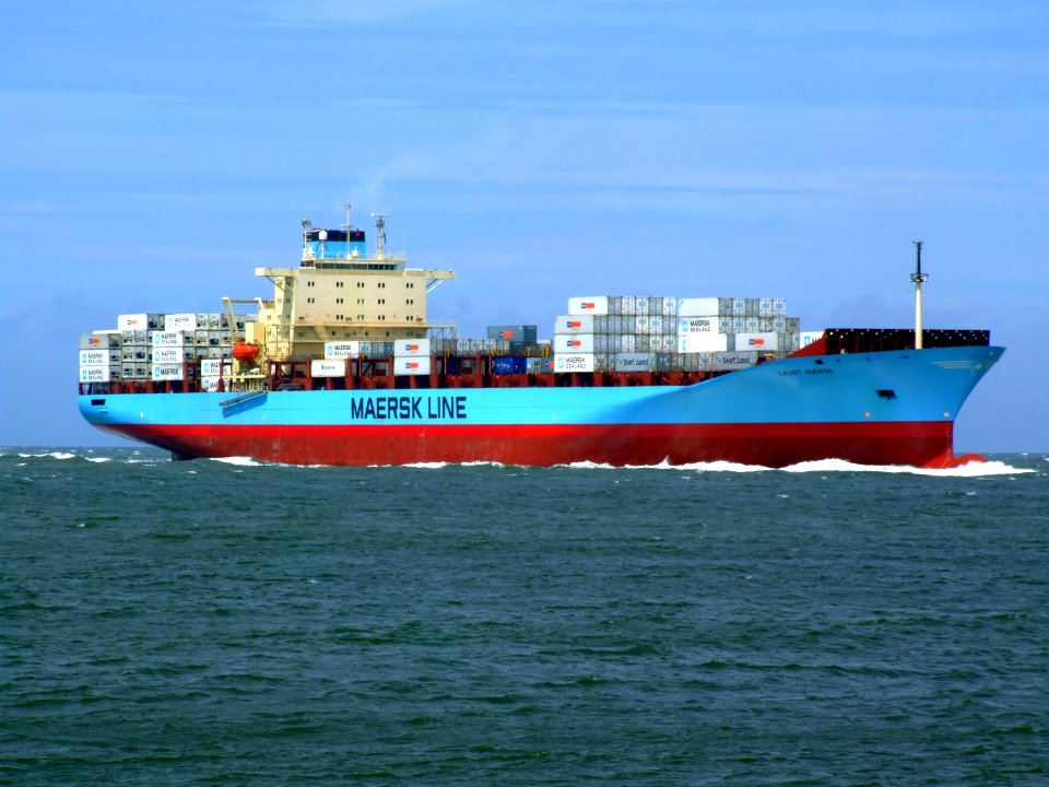 Laust Maersk p02 approaching Port of Rotterdam, Holland 14-Jul-2007