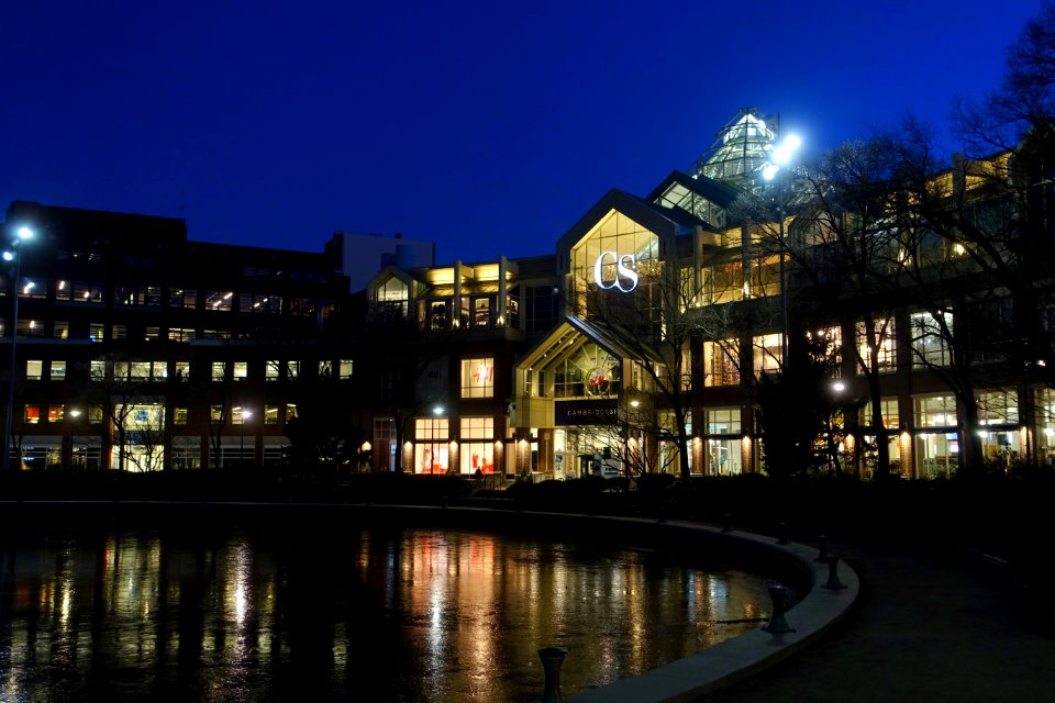 Lechmere Canal and Cambridgeside Galleria at night - Cambridge, Massachusetts - DSC08430