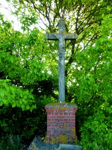 Le Tilleul-Lambert (Eure, Fr) croix de chemin Dieulacroisse