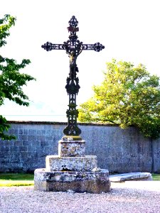 Le Tilleul-Lambert (Eure, Fr) croix de cimetière