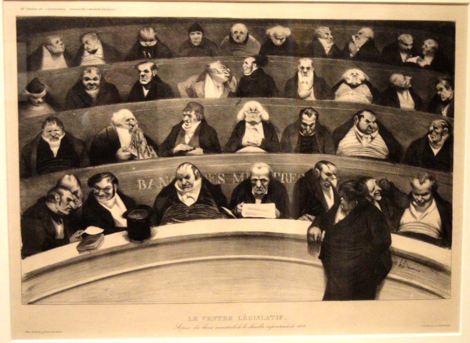 Le Ventre Legislatif, Honore Daumier, 1834 - Phillips Collection - DSC04974