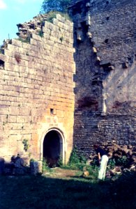 Le château de Thil en 1989, detail