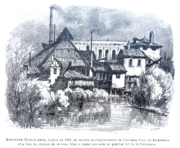 Le Lyon de nos pères, Vingtrinier et Drevet, 1901, page 007, gravure Rougeron-Vignerot-Demoulin, ancienne vitriolerie de Gerland