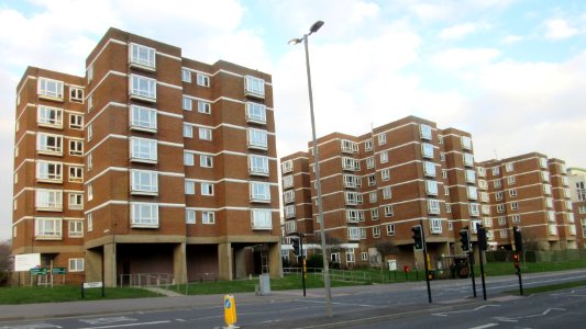 Leach Court, junction of Eastern Road and Park Street, Kemptown, Brighton (December 2016)