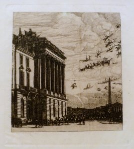 Le Ministere de la Marine by Charles Méryon, 1865, etching - Museum Berggruen - DSC03823