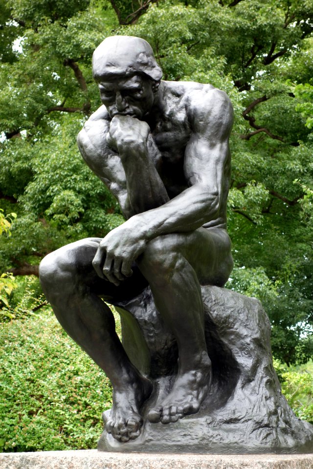 Le Penseur (enlarged replica) - National Museum of Western Art, Tokyo - DSC08025