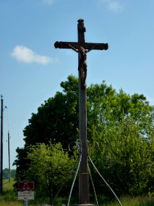 Le Theil-Nolent (Eure, Fr) croix de chemin C16-D613