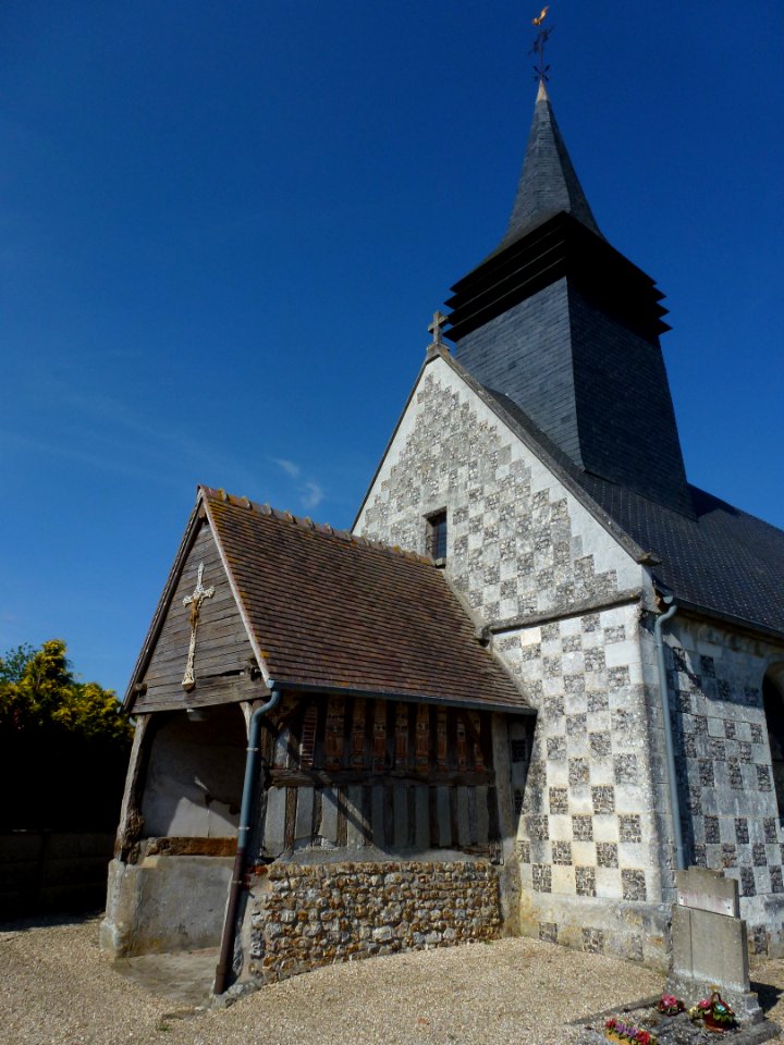 Le Theil-Nolent (Eure, Fr) Église, porche et tour